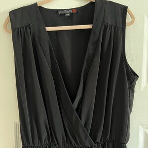 G by Guess Black Wrap Dress